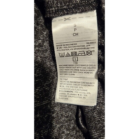 Old Navy Maternity Dress Long Sleeve Swing Dress Black Heathered Womens Size‎ S - Picture 4 of 5